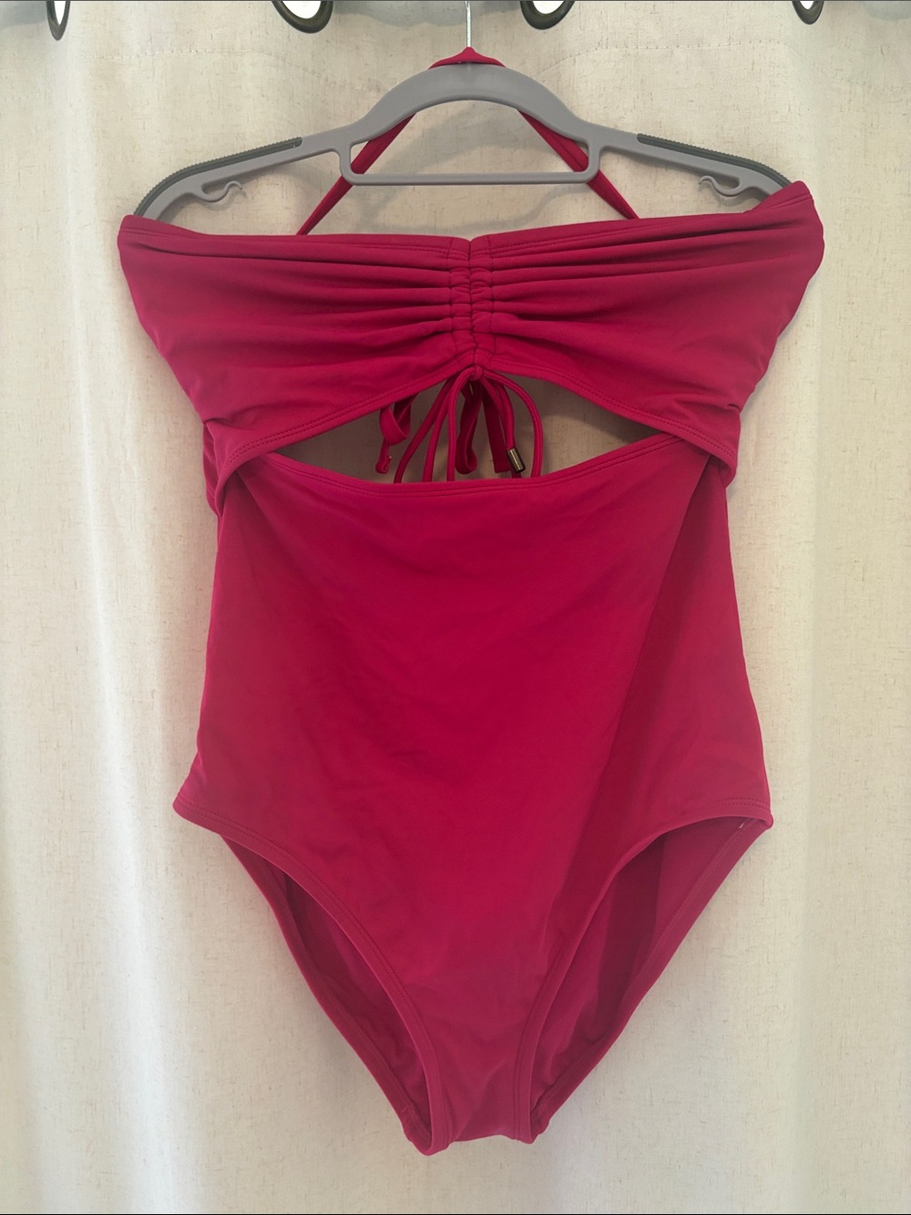 Tube top One-Piece Swimsuit - Raspberry Pink
